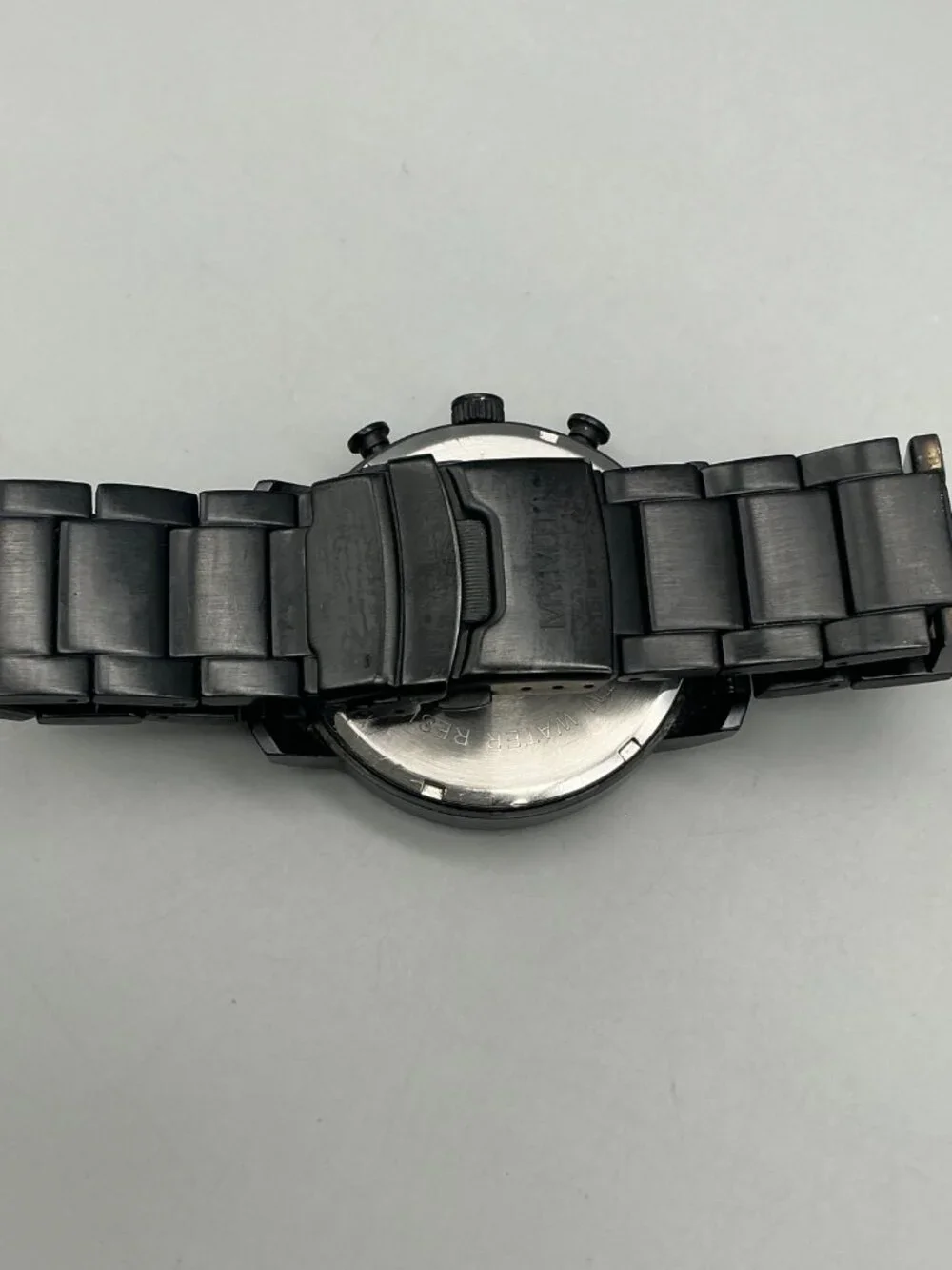 MVMT Chronograph Mens Watch 45mm Black Date New Battery 7.75
